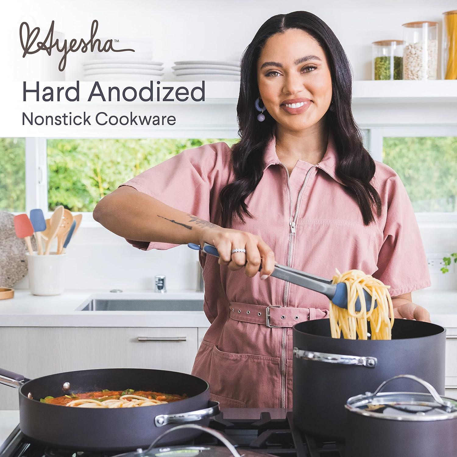 Ayesha Curry Professional Hard Anodized Collection Nonstick Stockpot Saucepot with Lid, Charcoal & Reviews | Wayfair
