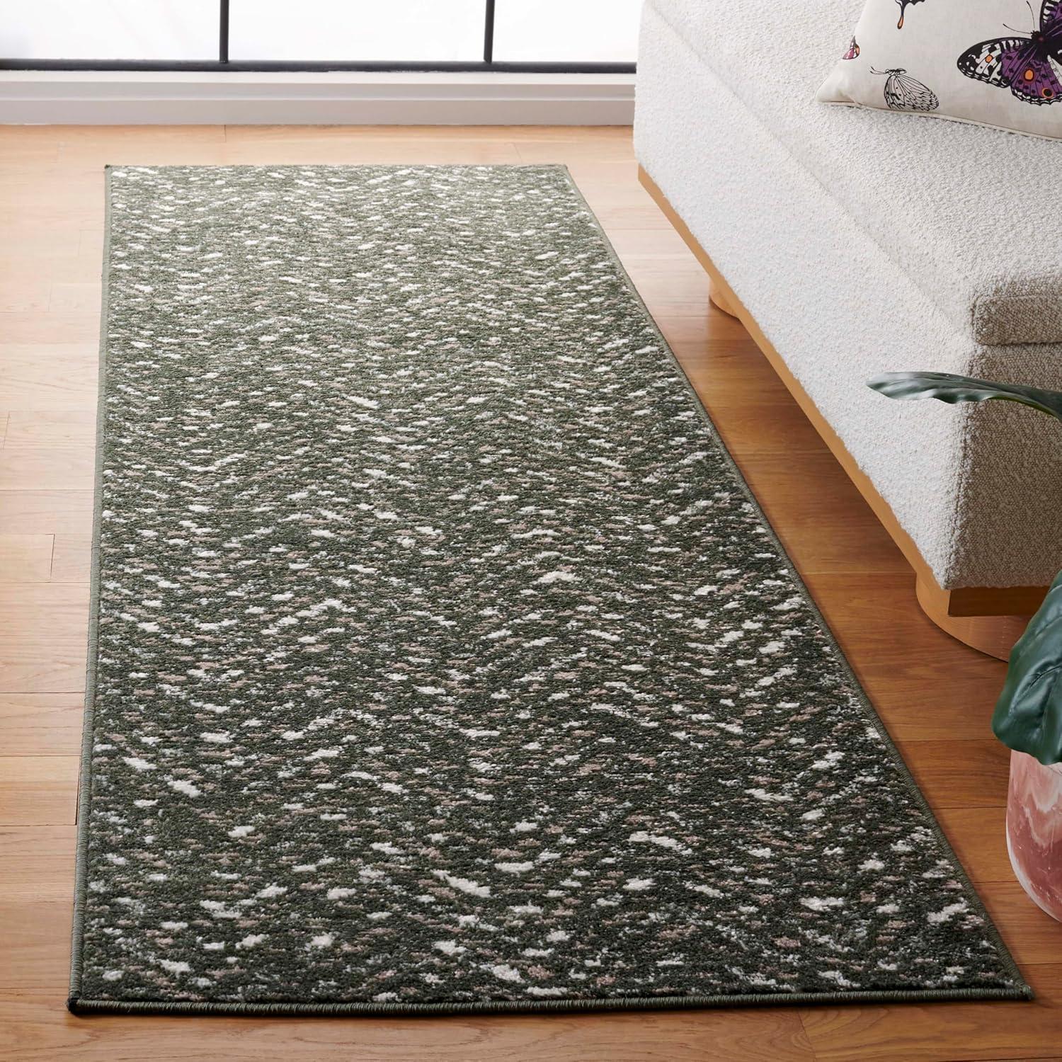 Adirondack ADR104 Power Loomed Area Rug - Ivory/Charcoal - 4'x4' - Safavieh.