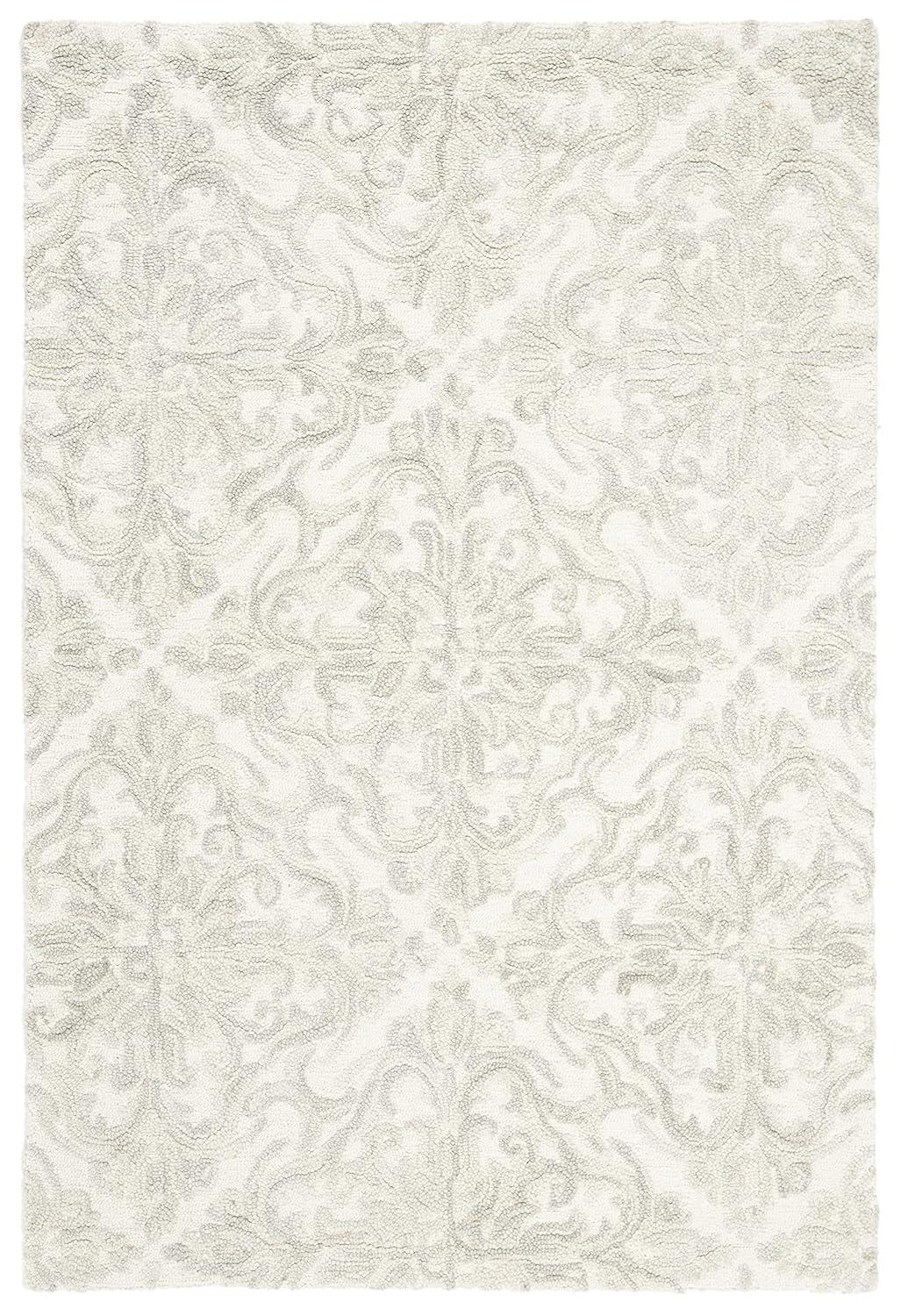 Blossom BLM103 Hand Tufted Area Rug - Ivory/Grey - 3'x5' - Safavieh.