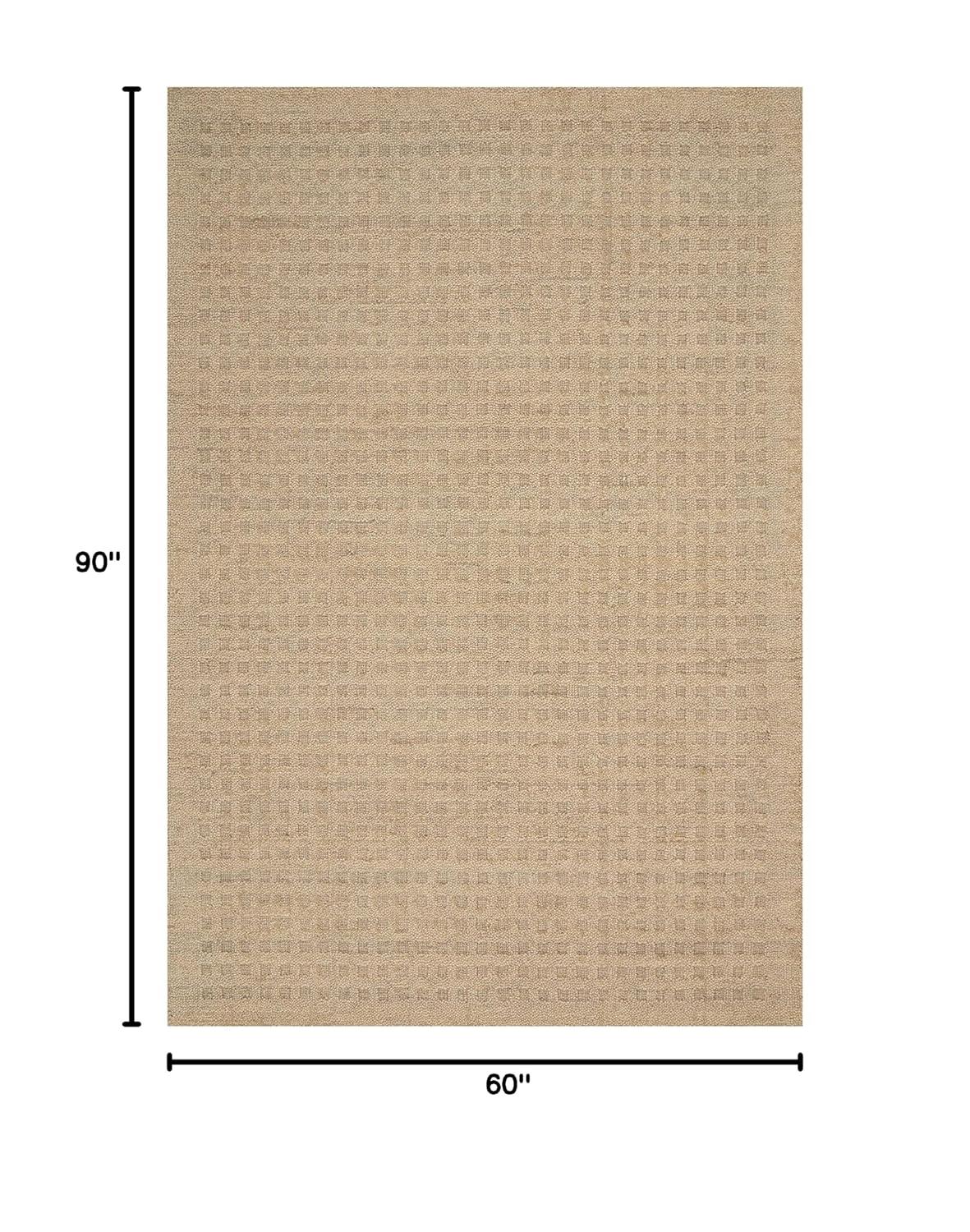 Nourison Perris Textured Indoor Area Rug Taupe 5' x 7'6"