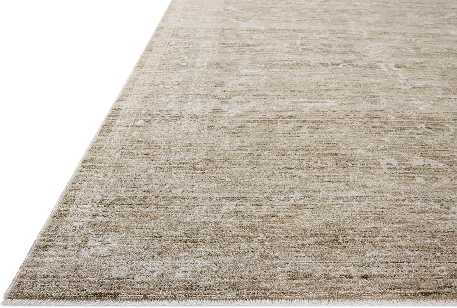 Tabitha Sage and Ivory Synthetic Easy Care Area Rug