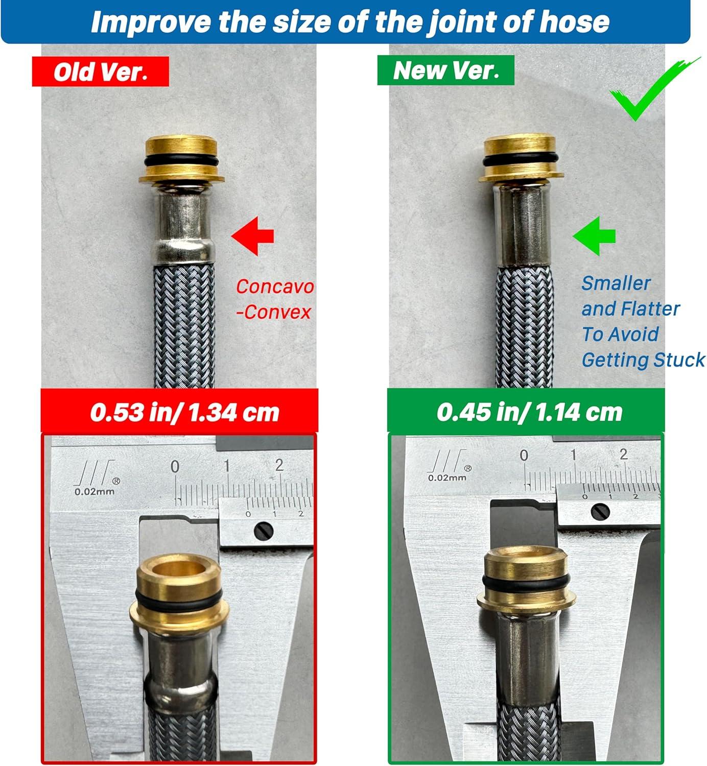 88624000 Kitchen Faucet Hose Replacement Part for Hansgrohe Pull Down Spray Hose 95507000 95506000, 59-inch Length by Awelife