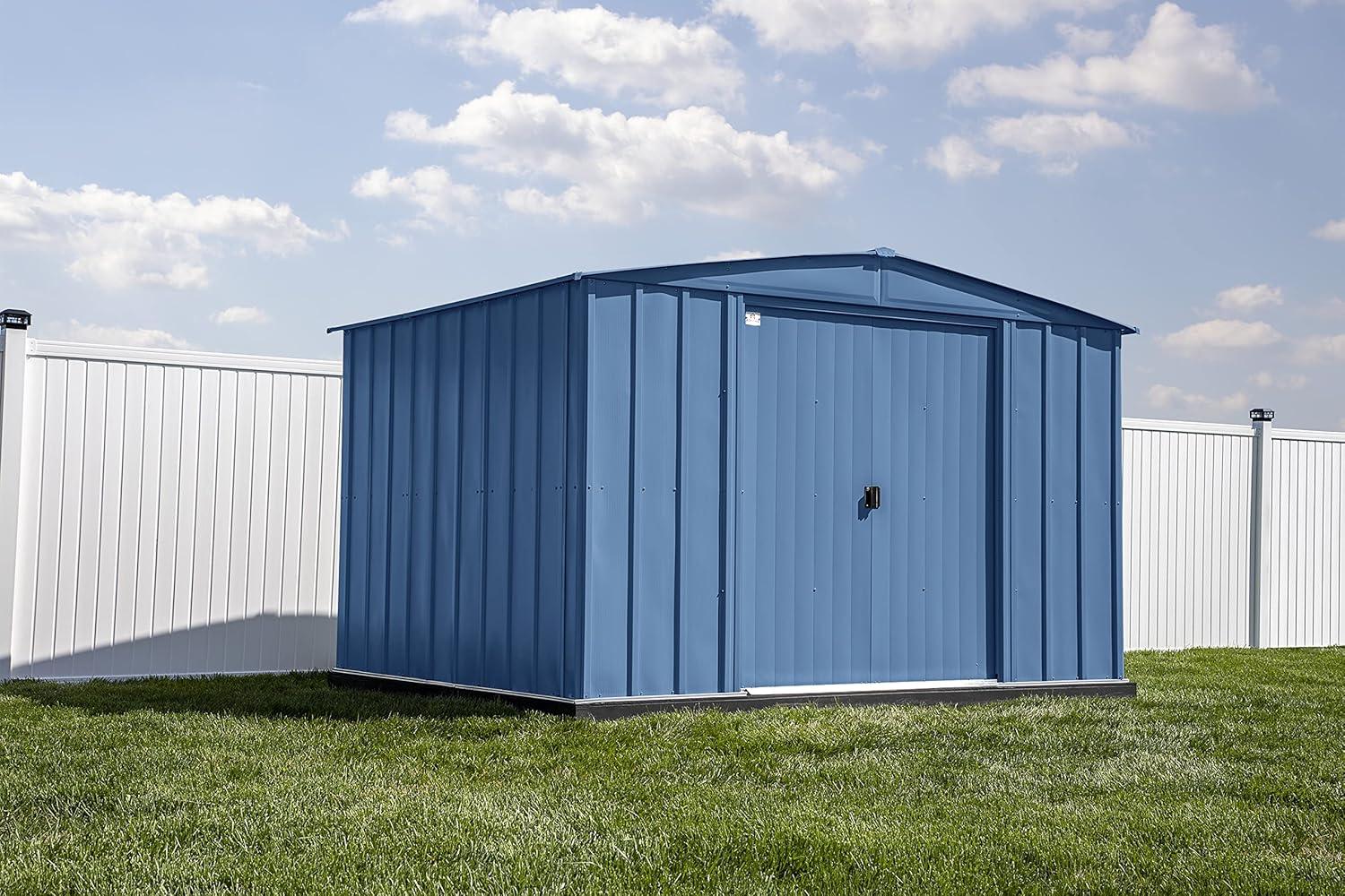 10 ft. W x 8 ft. D Metal Storage Shed