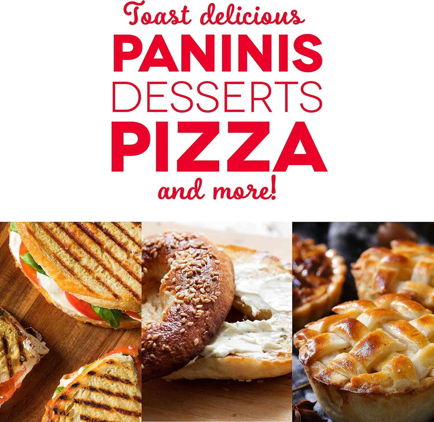 Pink Compact Mini Oven with Automatic Shutoff