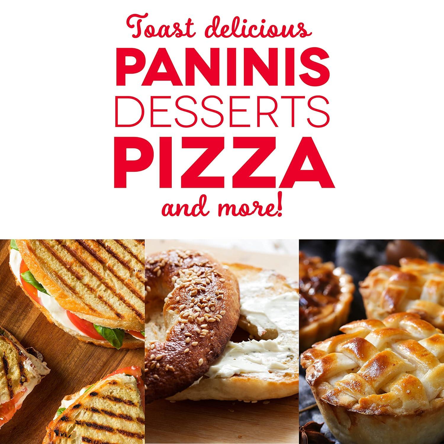 Pink Compact Mini Oven with Automatic Shutoff