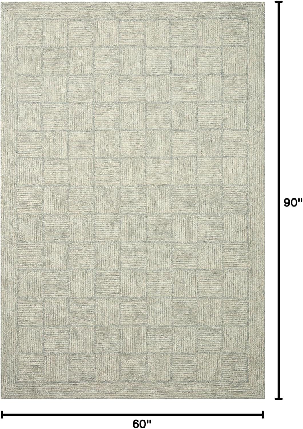 Chris Loves Julia x Loloi Francis Collection FRA-03 Silver / Sky, ContemporaryArea Rug