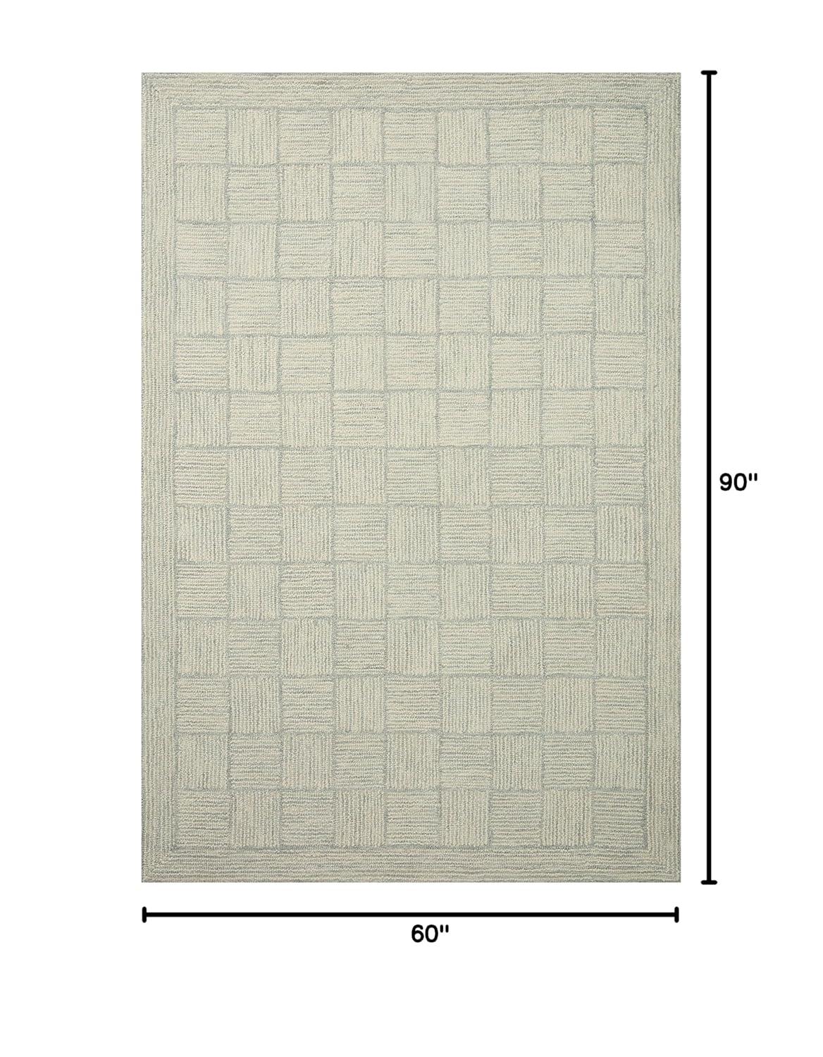 Chris Loves Julia x Loloi Chris Loves Julia x Loloi Francis Collection FRA-03 Silver / Sky, Contemporary  Area Rug