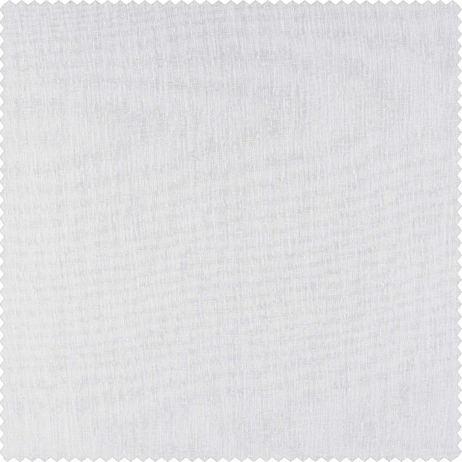 Aspen White Grommet Solid Faux Linen Sheer Curtain (1 Panel), Aspen White, 50W X 96L
