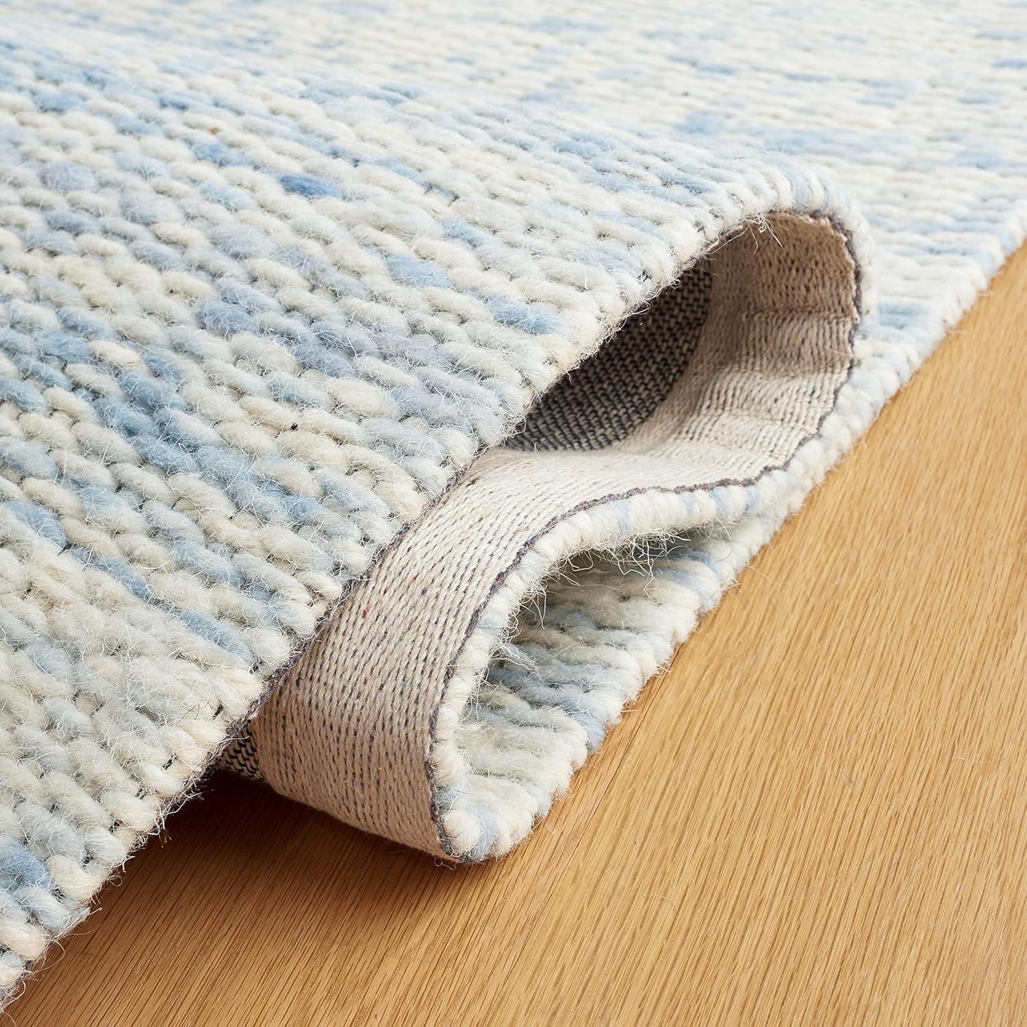 Marbella MRB311 Hand Woven Indoor Area Rug - Blue/Ivory - 5'x8' - Safavieh