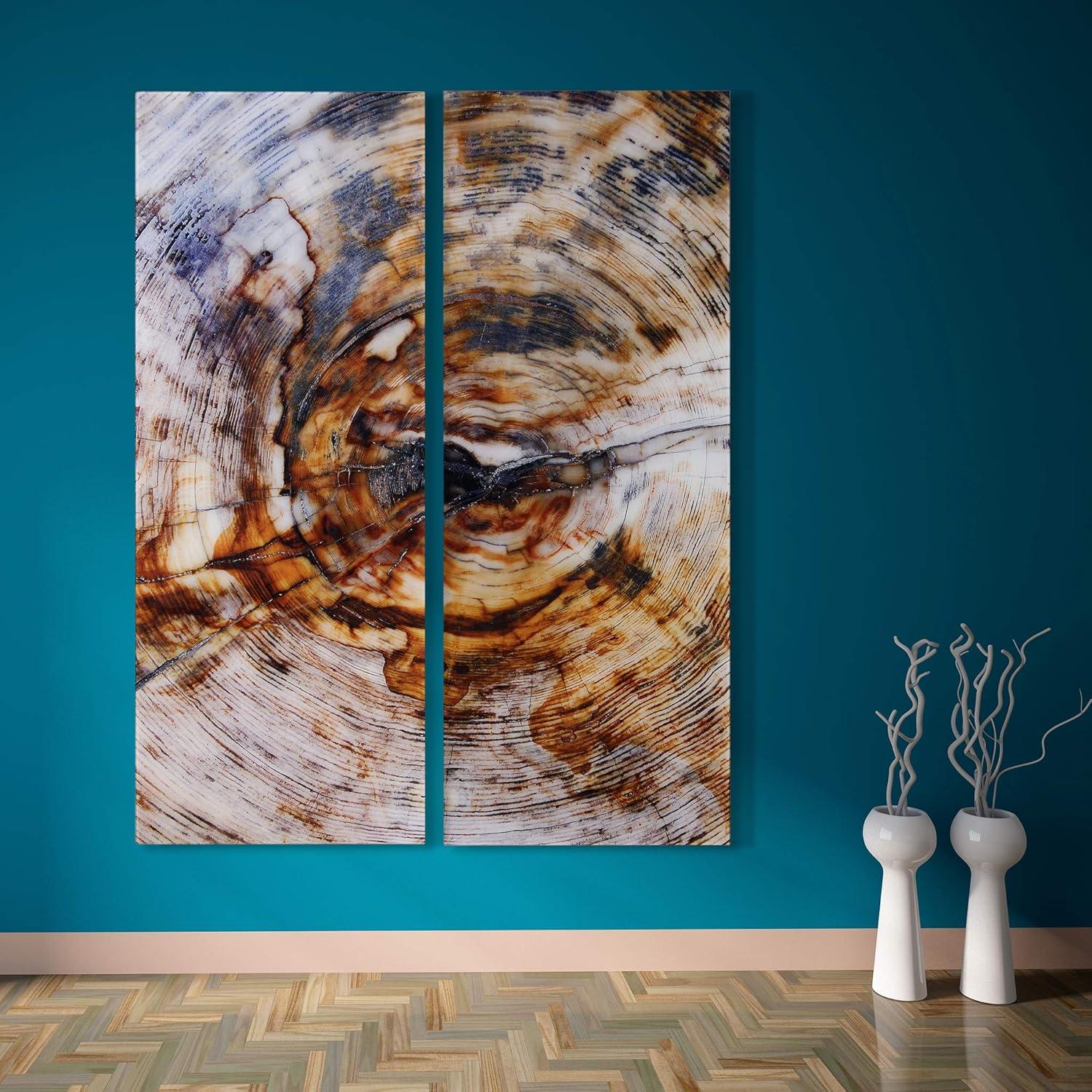 Impact A Frameless Tempered Glass Abstract Wall Art, 63" x 24"