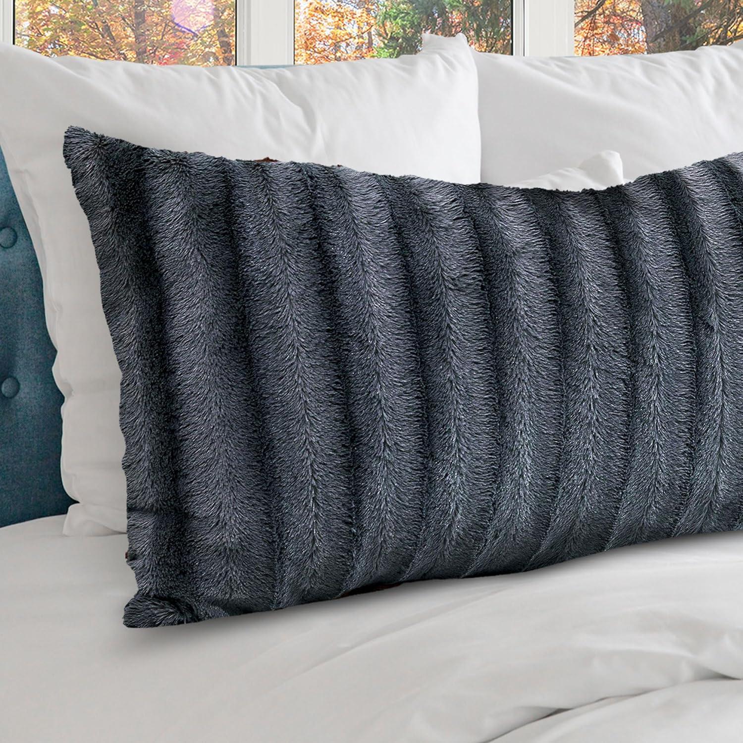 Faux Fur Throw Pillow
