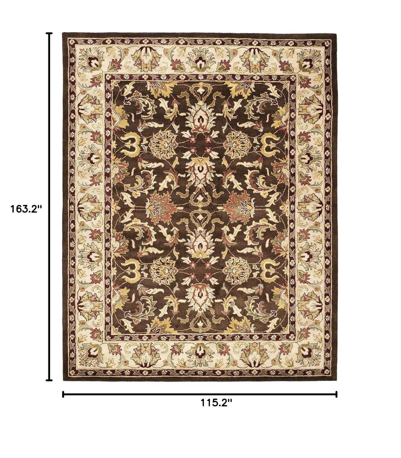 SAFAVIEH Heritage Orinda Traditional Wool Area Rug, Brown/Beige, 9'6" x 13'6"