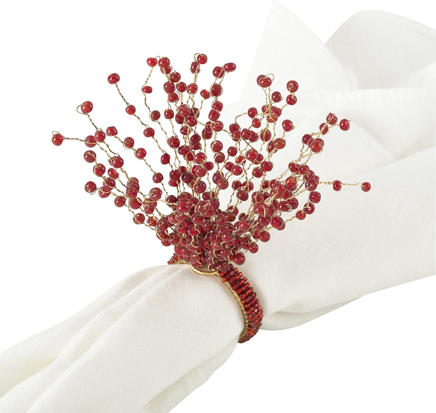 Beaded Design Napkin Ring