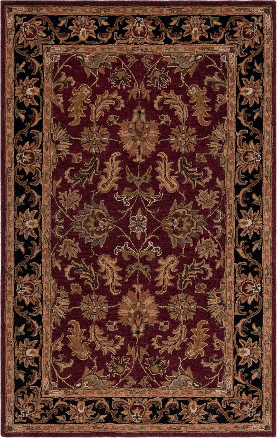 Heritage HG628 Hand Tufted Area Rug - Red/Ivory - 5'x8' - Safavieh.