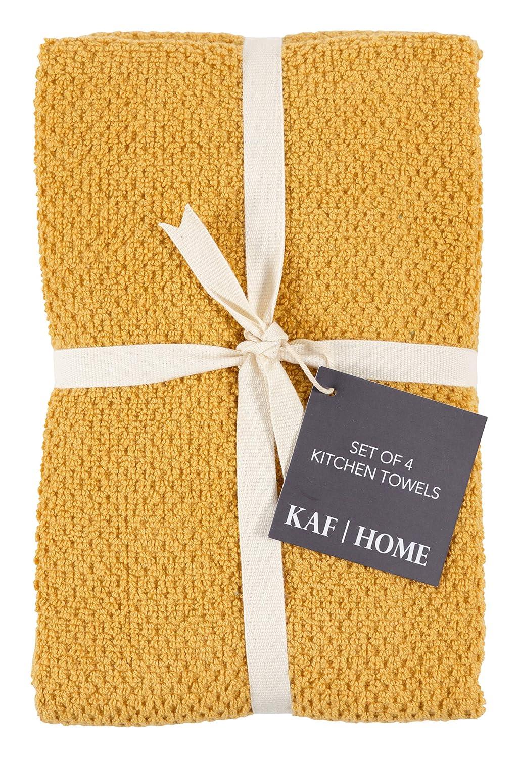 KAF Home Popcorn Terry Towels (Set of 4)