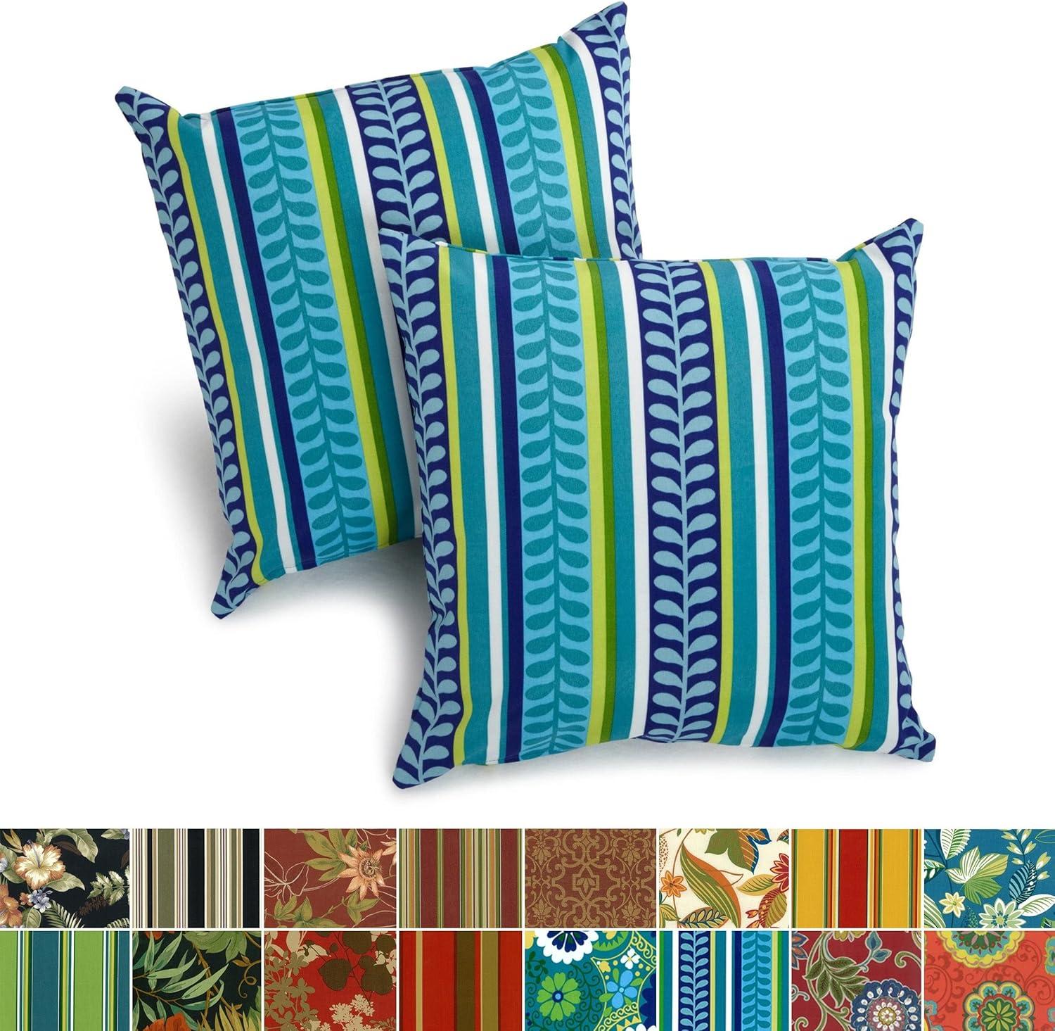 Indoor/Outdoor Reversible Throw Pillow