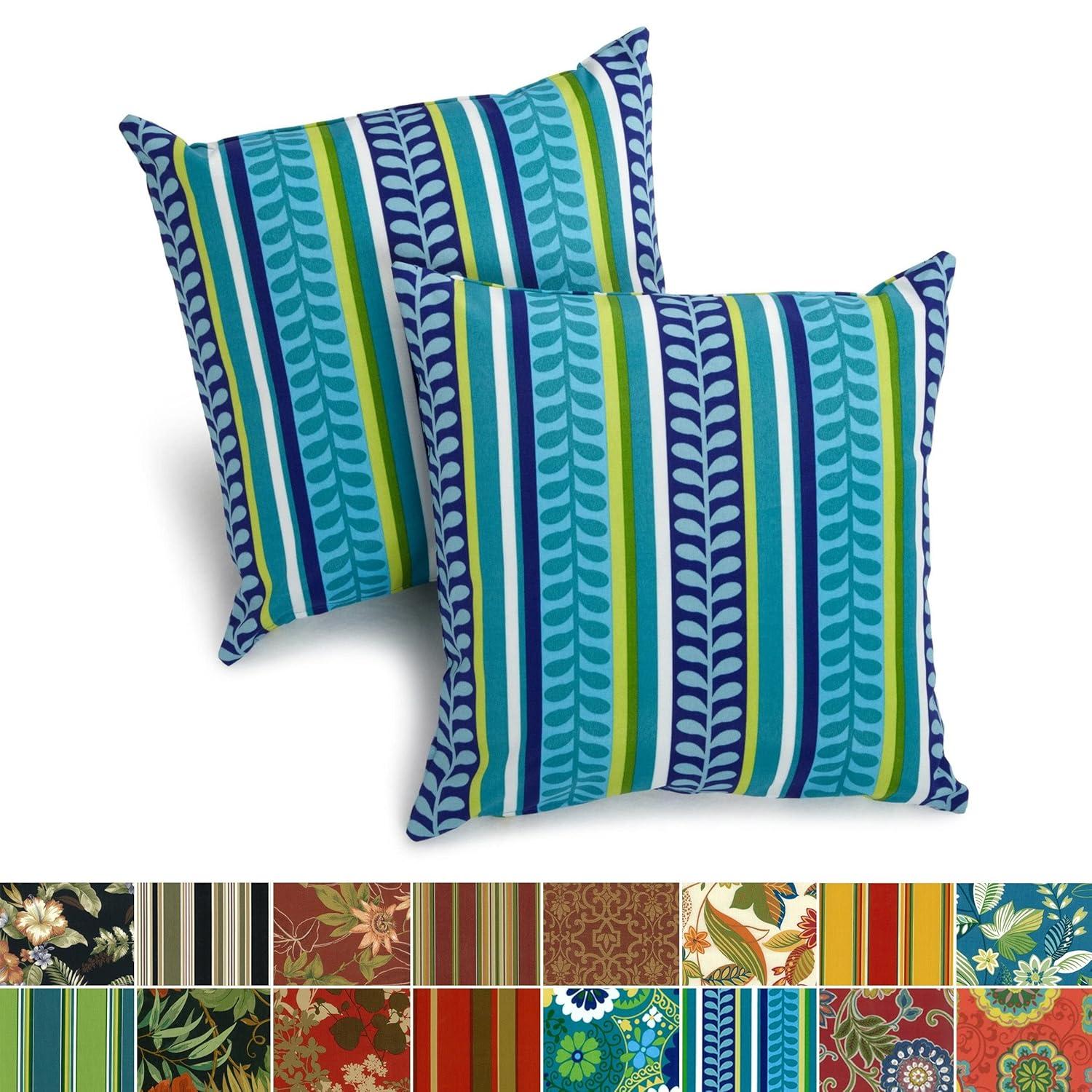 Indoor/Outdoor Reversible Throw Pillow