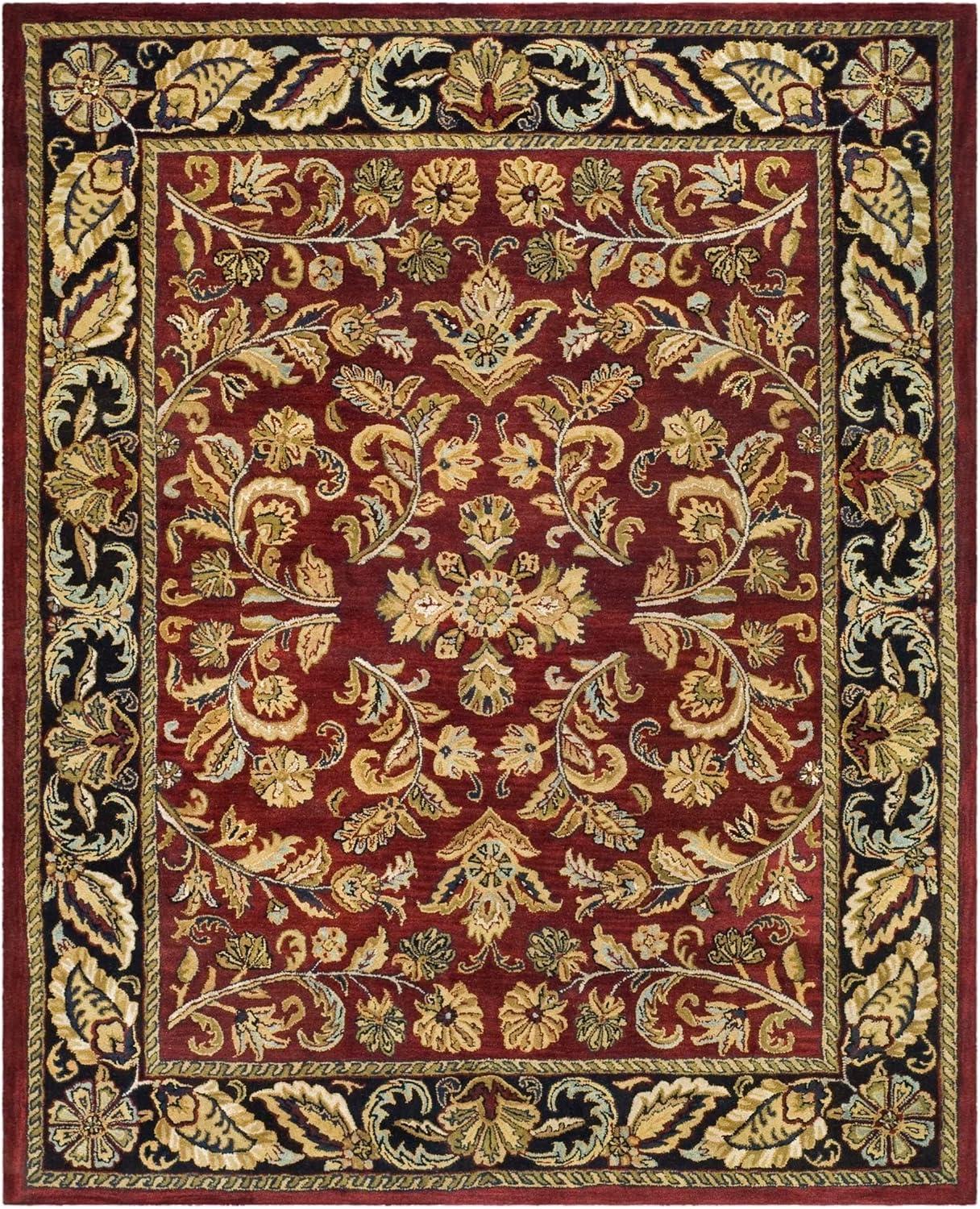 SAFAVIEH Heritage Ainsley Traditional Wool Area Rug, Red/Gold, 3' x 5'