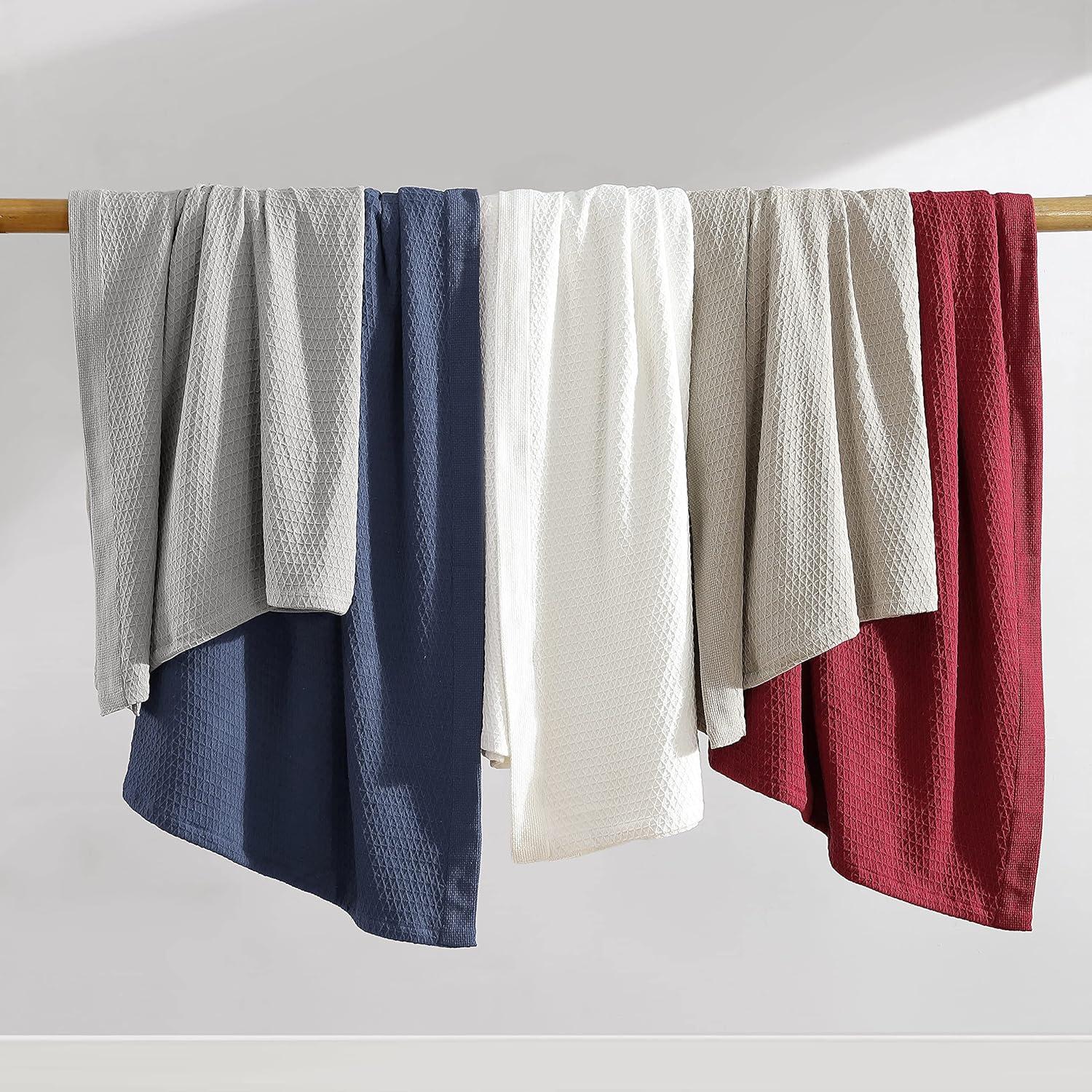Nautica Nautica Baird Solid Cotton Reversible Blanket