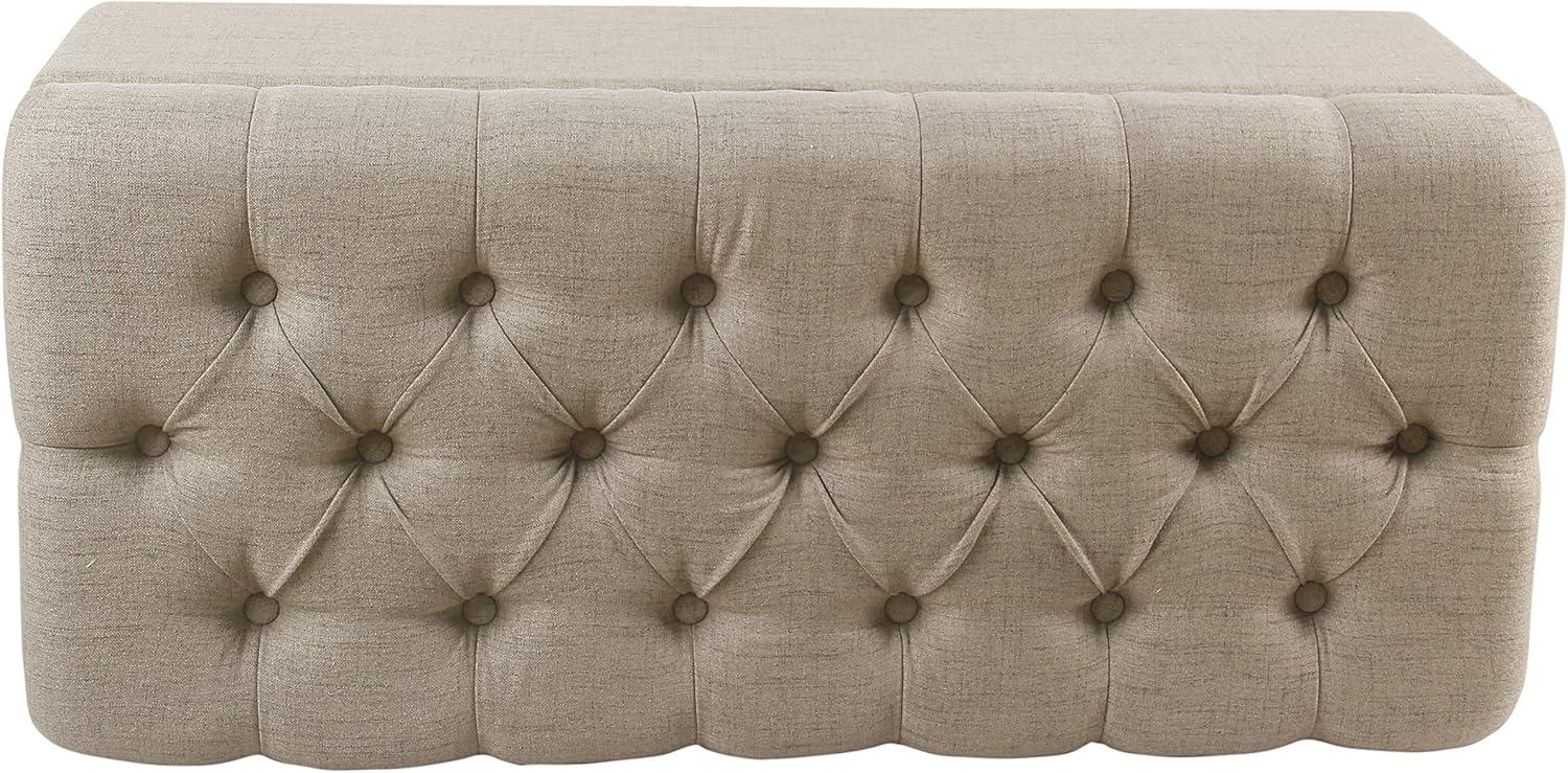 Ainsley Button Tufted Storage Bench - HomePop