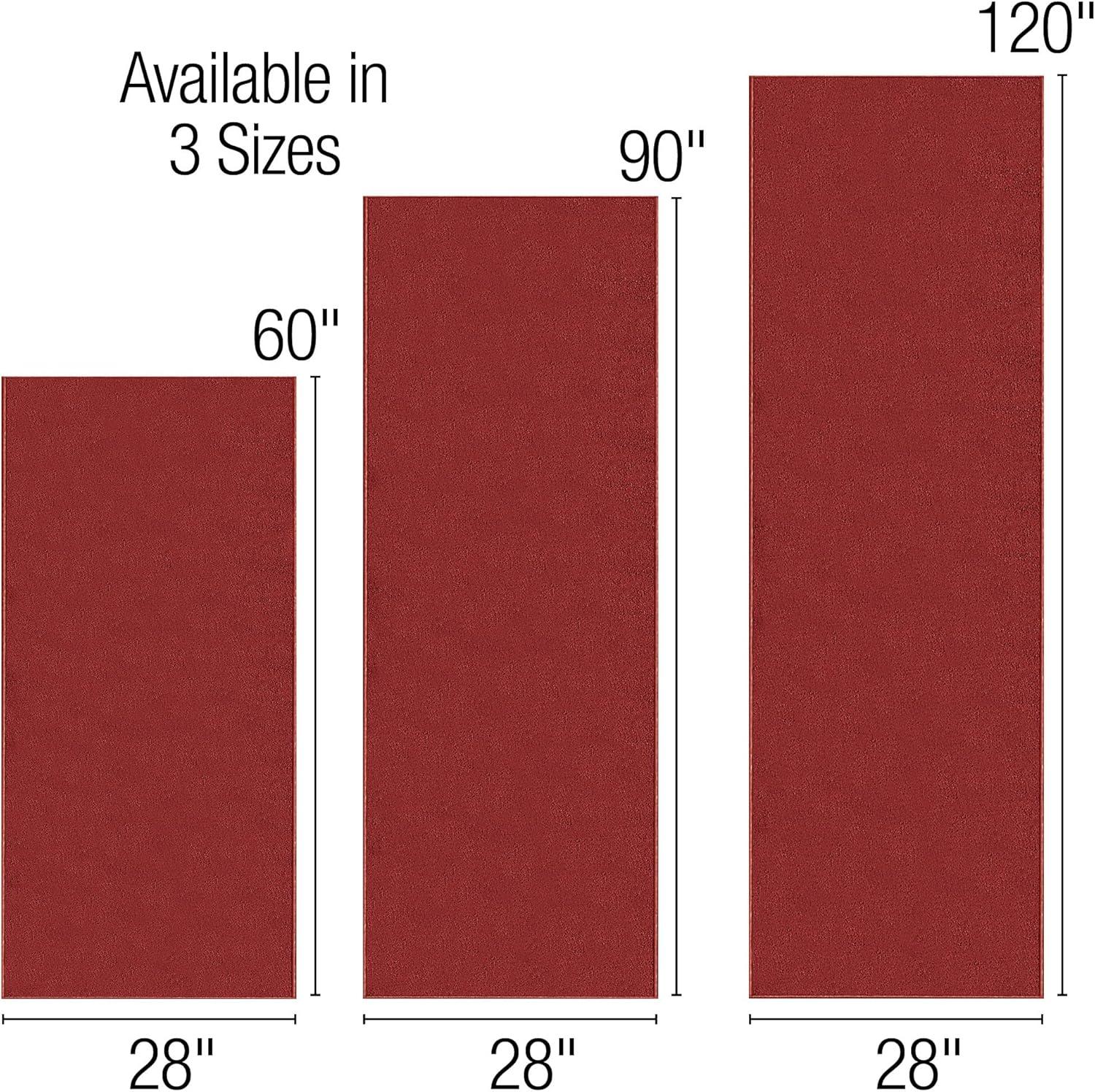 Collections Etc Extra-Wide and Extra-Long Skid-Resistant Floor Runner Rug for High-Traffic Flooring Areas, Including Entryways, Hallways, Foyers and Kitchens, Sand, 28" X 60"