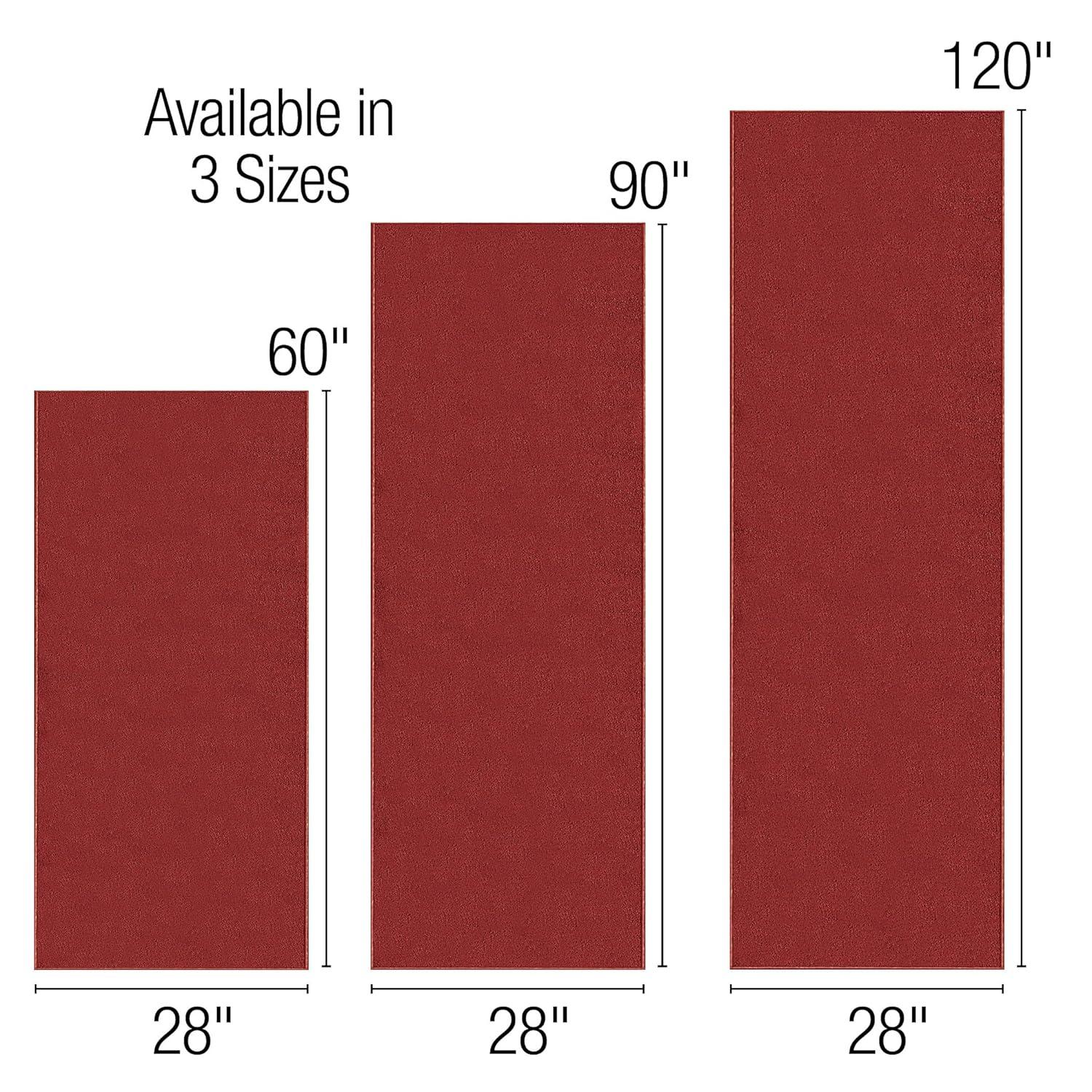 Collections Etc Extra-Wide and Extra-Long Skid-Resistant Floor Runner Rug for High-Traffic Flooring Areas, Including Entryways, Hallways, Foyers and Kitchens, Sand, 28" X 60"