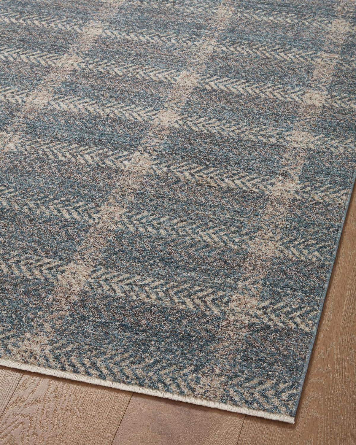 Angela Rose x Loloi Ember Blue / Beige Area Rug