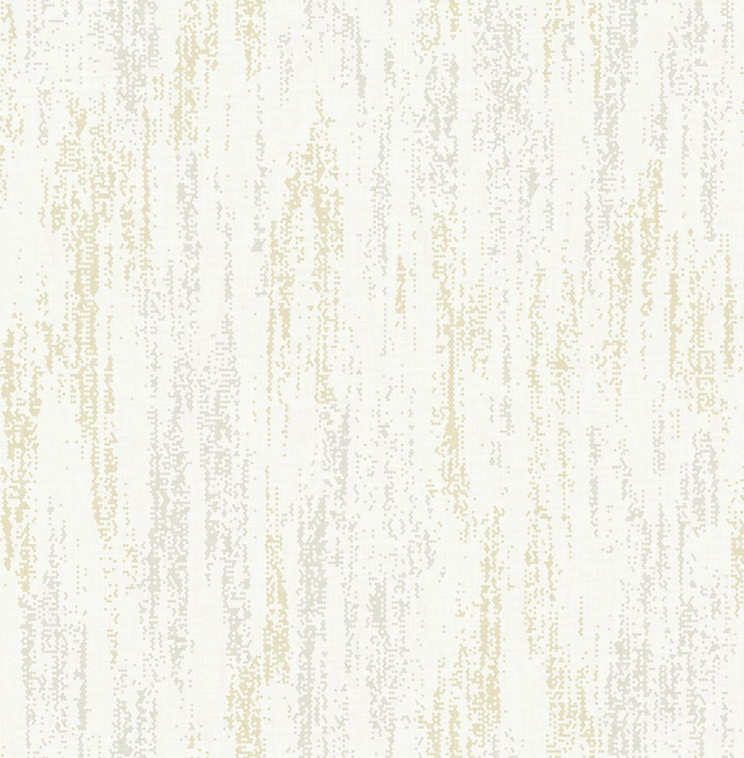 Wisp Gold and Taupe Non-Woven Removable Wallpaper