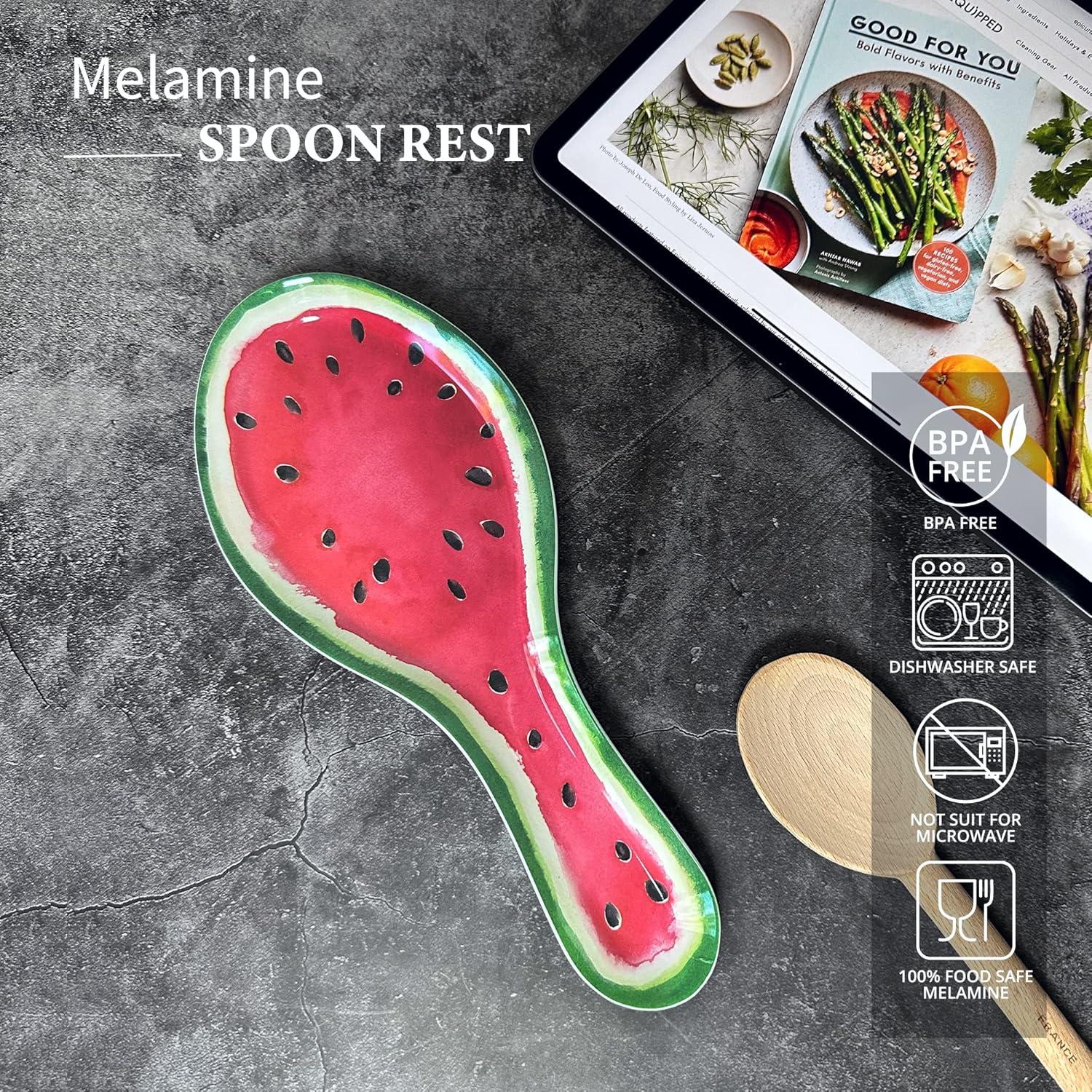 Gourmet Art Melamine Spoon Rest/Spoon Holder (Watermelon)