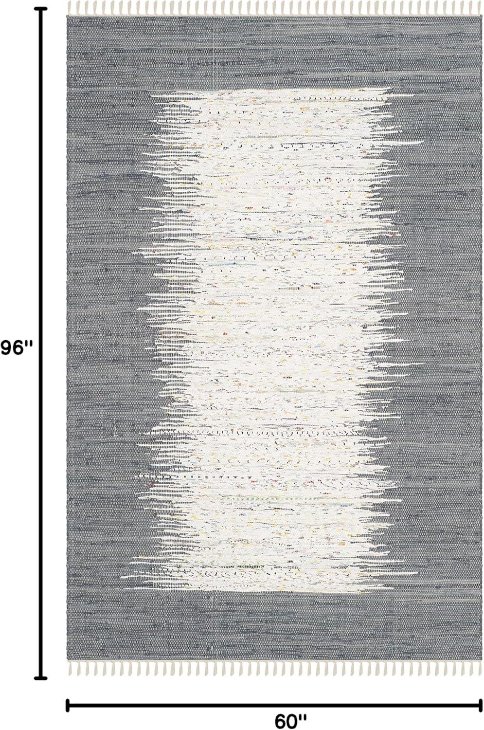 Montauk MTK711 Hand Woven Indoor Area Rug - Ivory/Grey - 5'x8' - Safavieh.