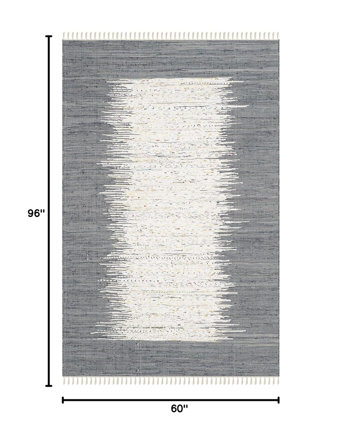 Montauk MTK711 Hand Woven Indoor Area Rug - Ivory/Grey - 5'x8' - Safavieh.