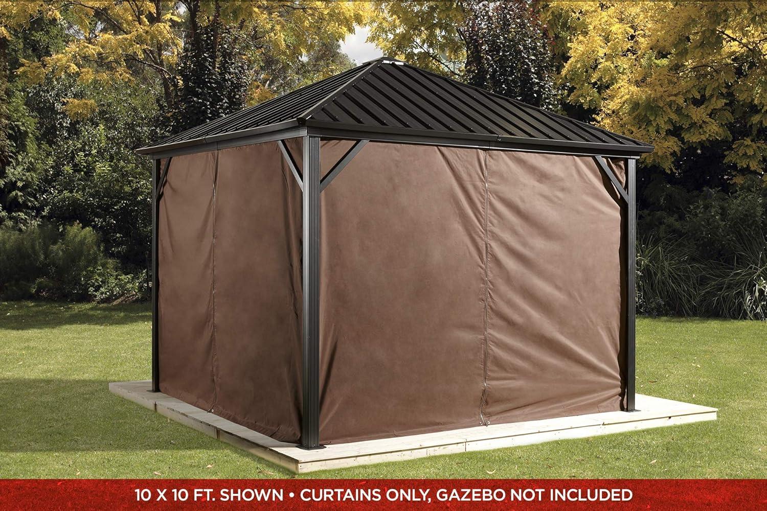 Dakota Sojag Brown Fabric Side Wall for Gazebo