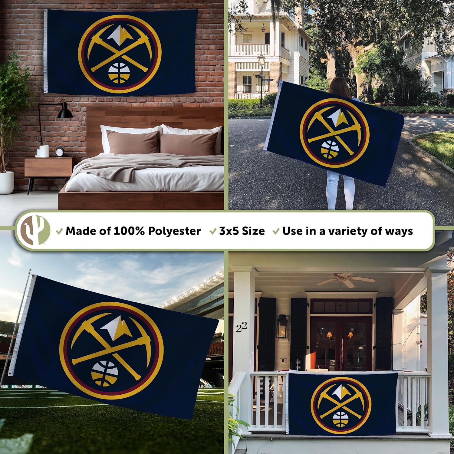 Denver Basketball Nuggets 3x5 Indoor / Outdoor 3x5 Banner Flag