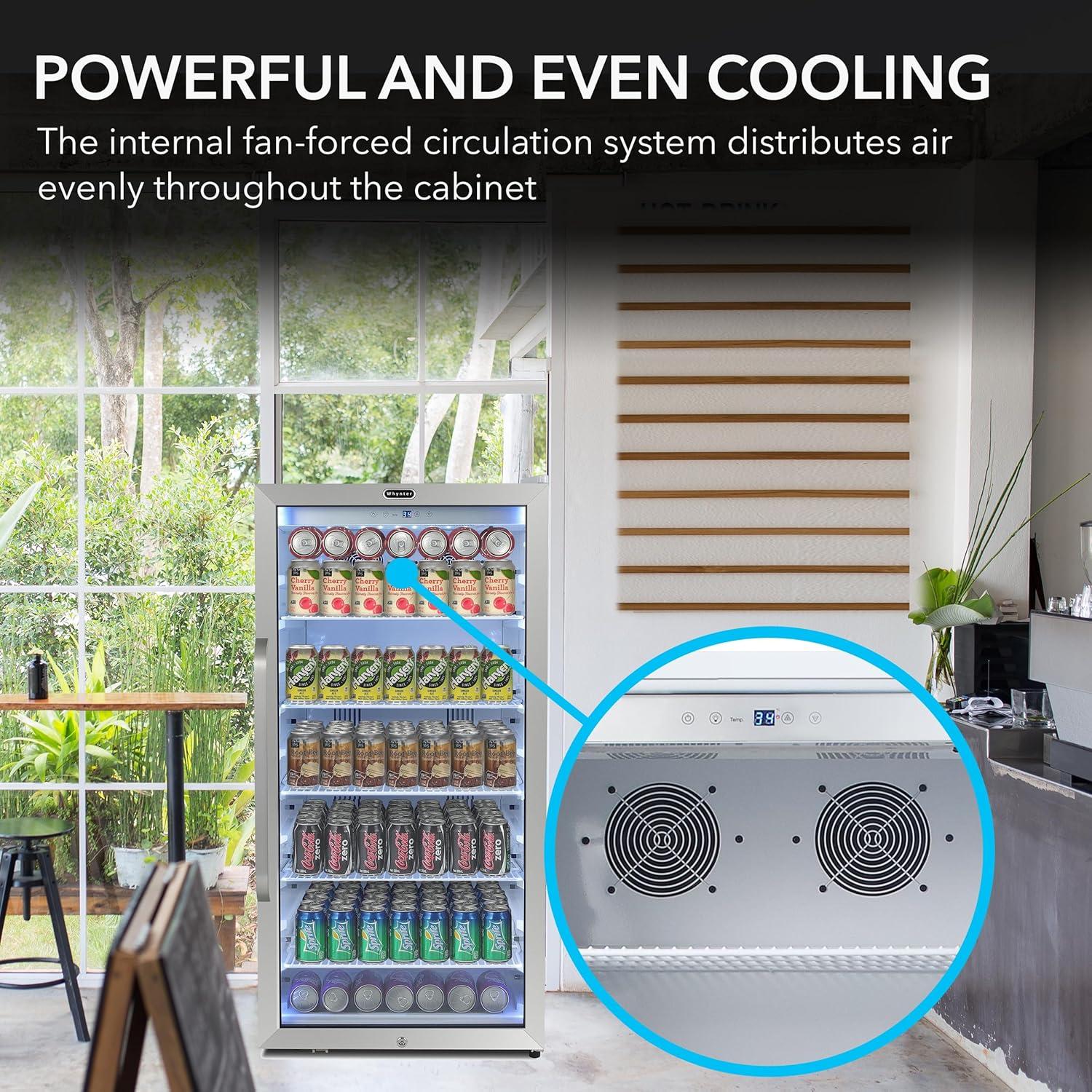 Whynter Whynter 8.1 cu.ft. 231 Cans Beverage Refrigerator with Superlit Door