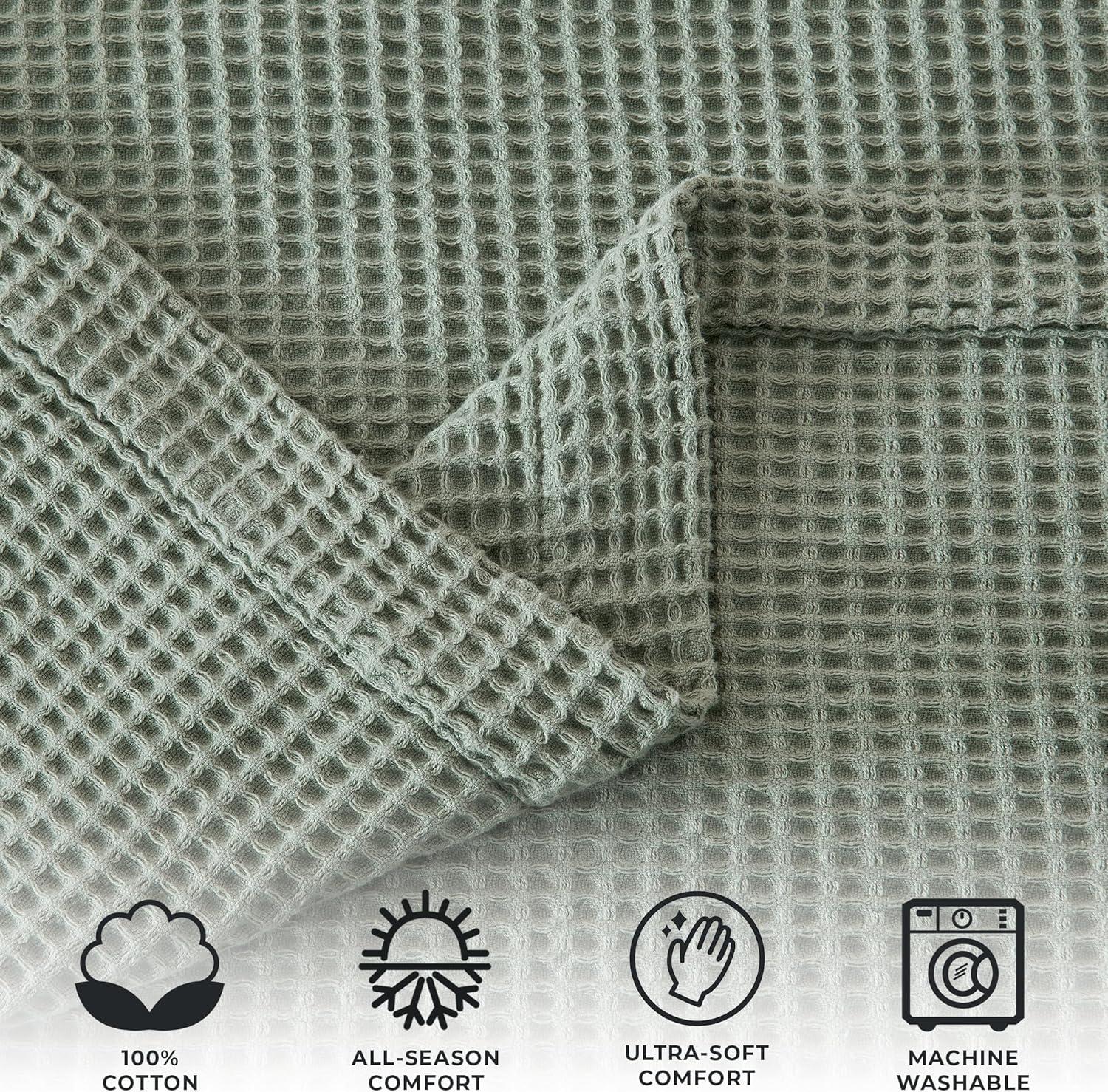 100% Cotton Waffle Weave Blanket