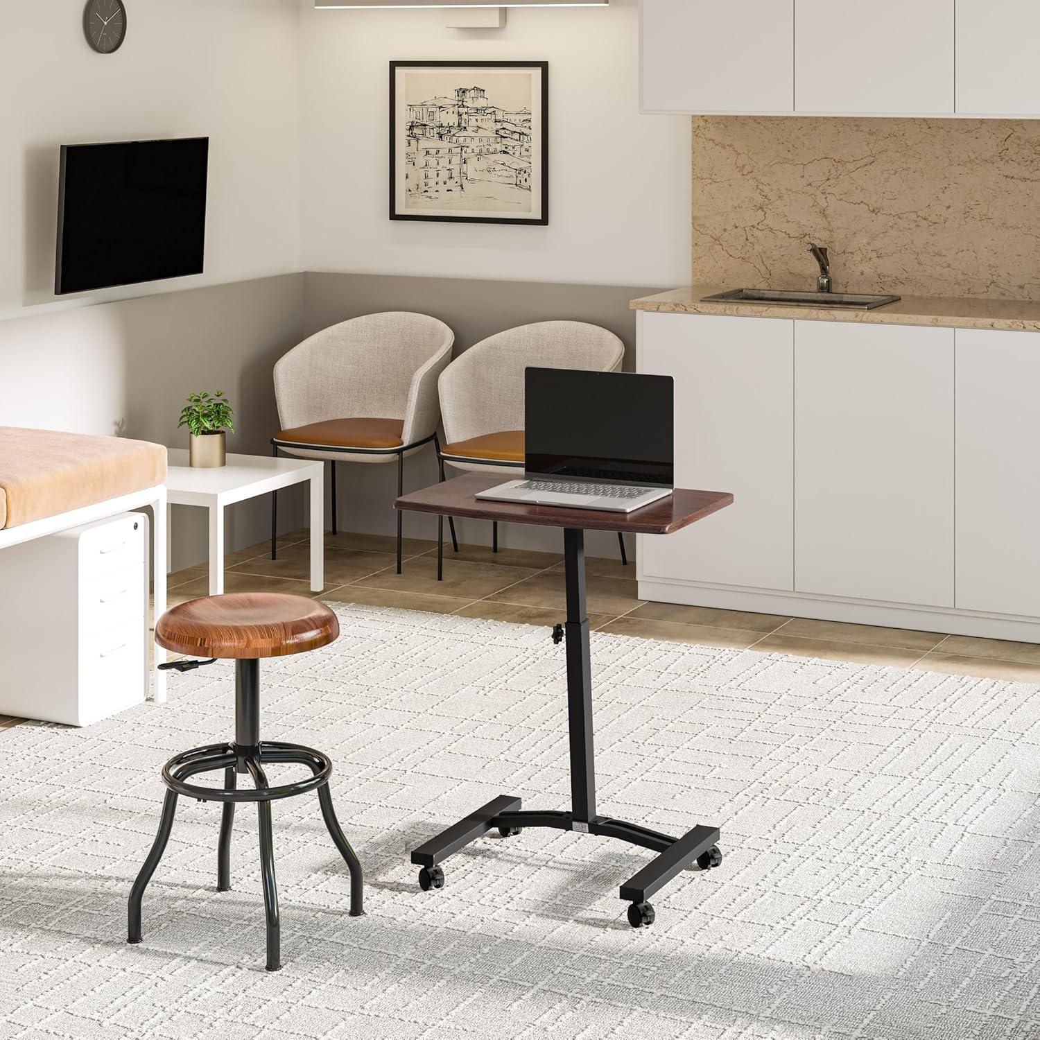 Seville Classics AIRLIFT® 24'' W Rolling Desk or Stand with Wheels & Reviews | Wayfair