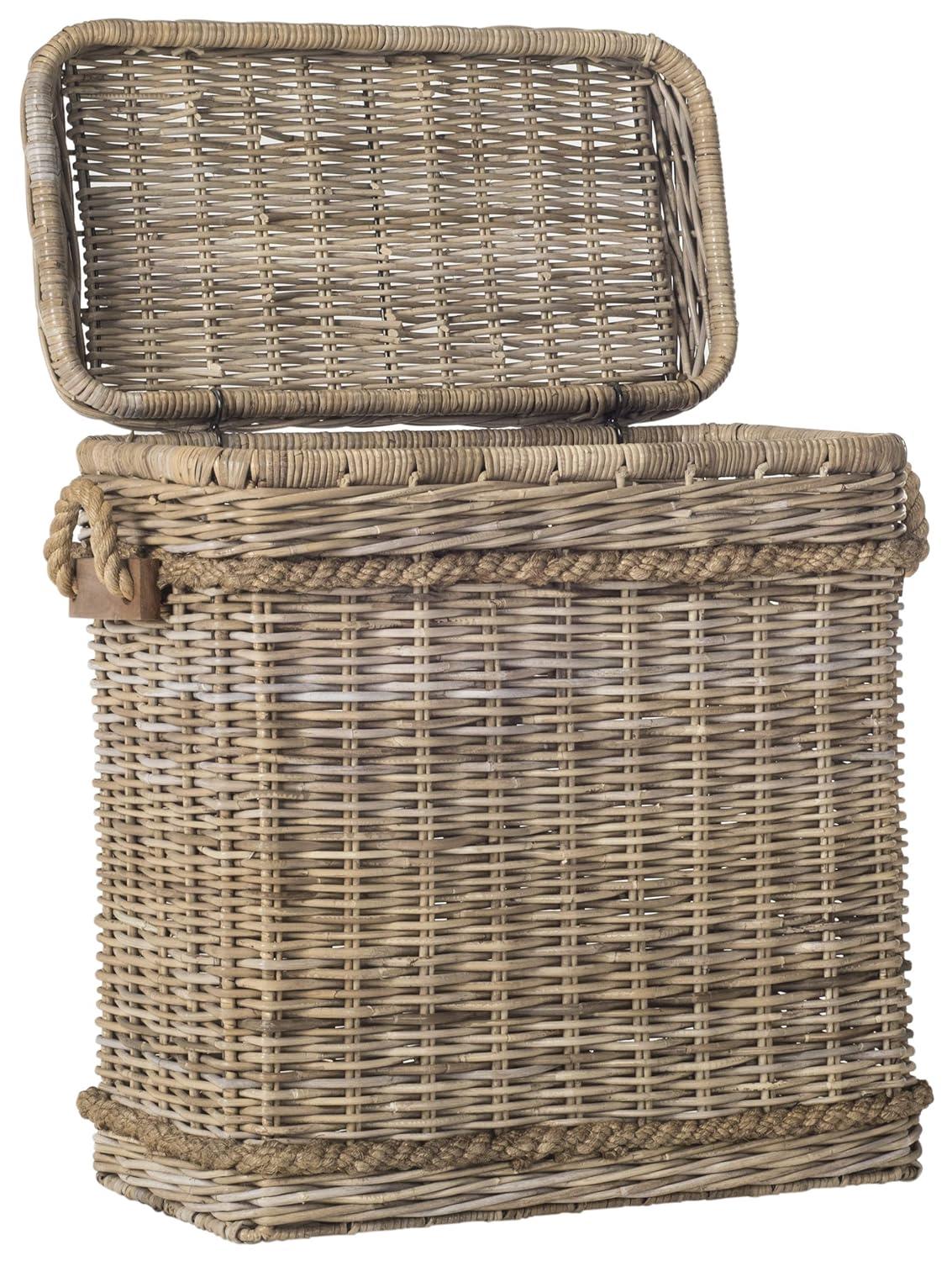 Sidonie Wicker Hamper - Brown - Safavieh