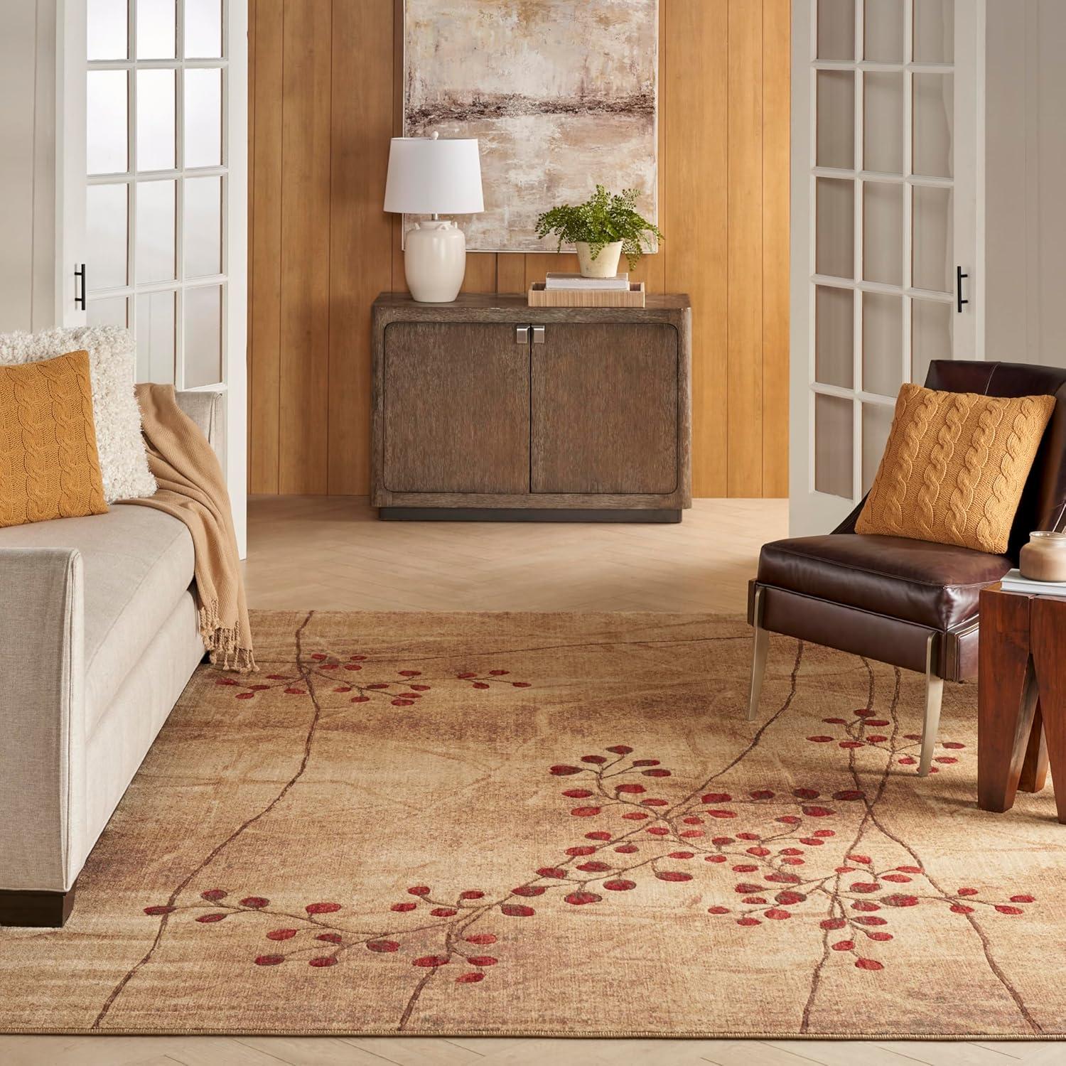 Nourison Somerset Latte Area Rug ST74 6'7" x 9'7"