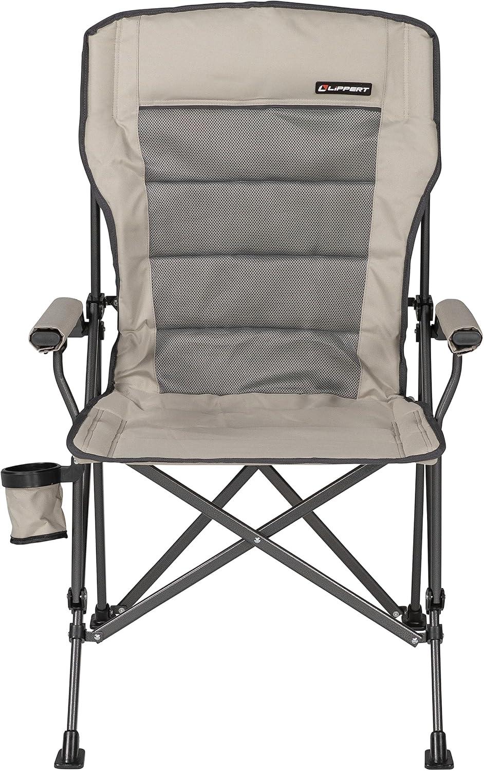 Lippert 2021123277 Scout Outdoor Folding Chair, Sand