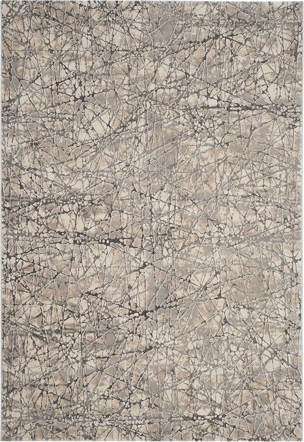 SAFAVIEH Meadow Emily Abstract Area Rug, Beige/Grey, 4' x 6'
