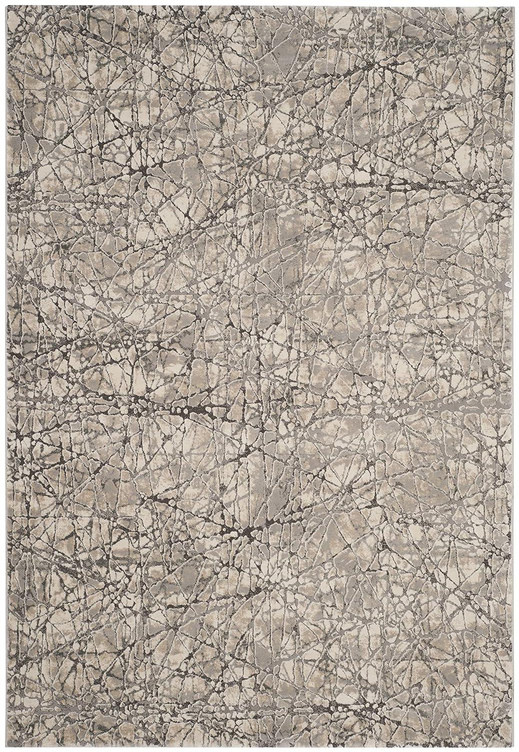 SAFAVIEH Meadow Emily Abstract Area Rug, Beige/Grey, 4' x 6'