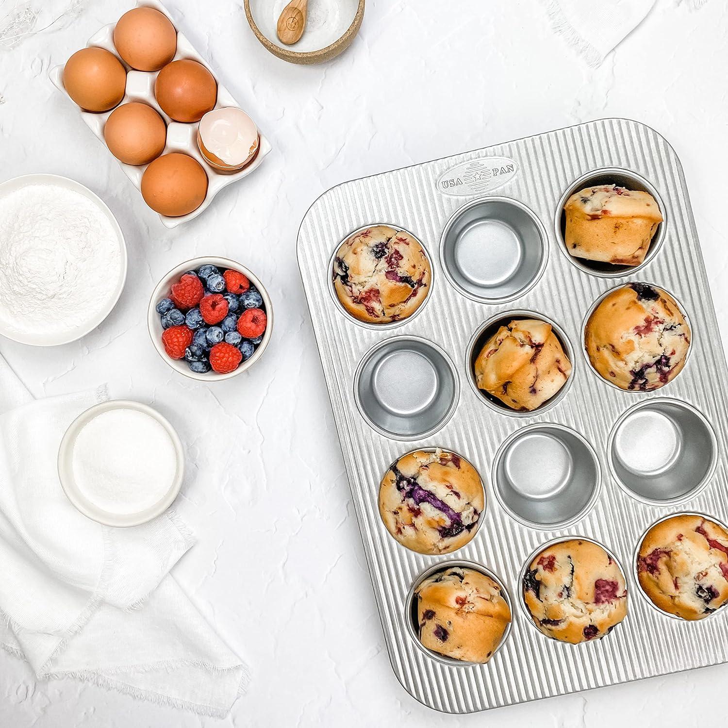 Nonstick Aluminized Steel 12-Cup Muffin Pan