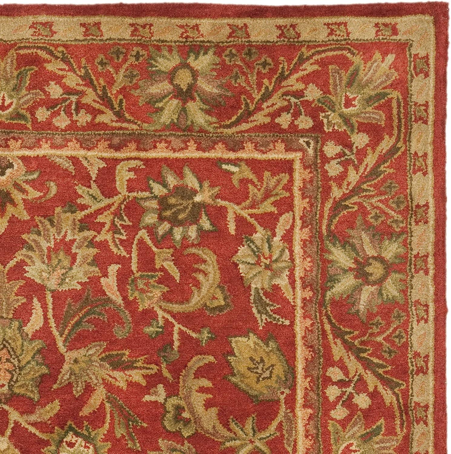 Antiquity AT52 Hand Tufted Indoor Area Rug - Red/Red - 5'x8' - Safavieh