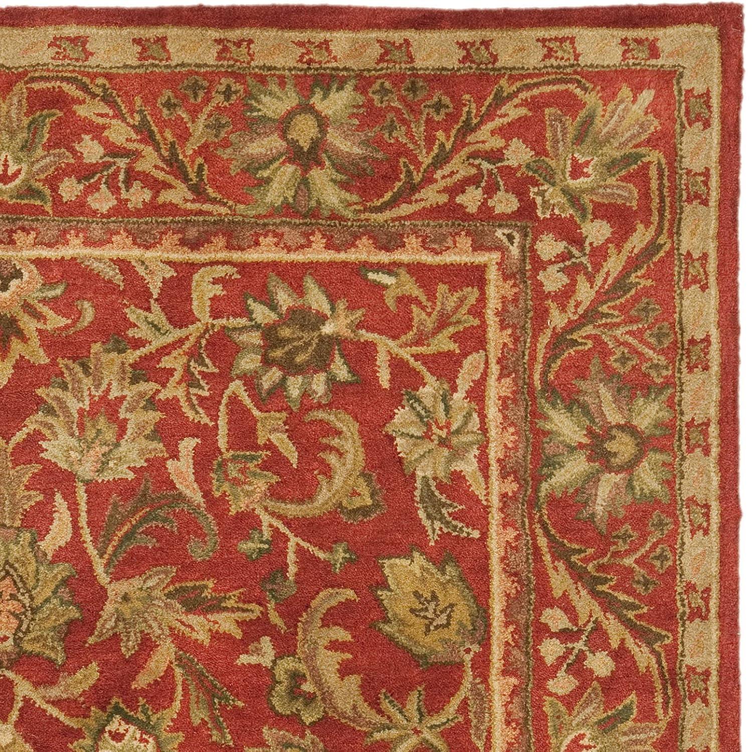 Antiquity AT52 Hand Tufted Indoor Area Rug - Red/Red - 5'x8' - Safavieh