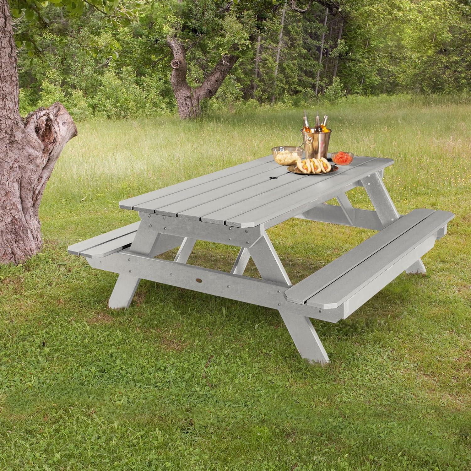 Highwood Hometown Picnic Table -Outdoor, Eco-friendly, Synthetic Wood