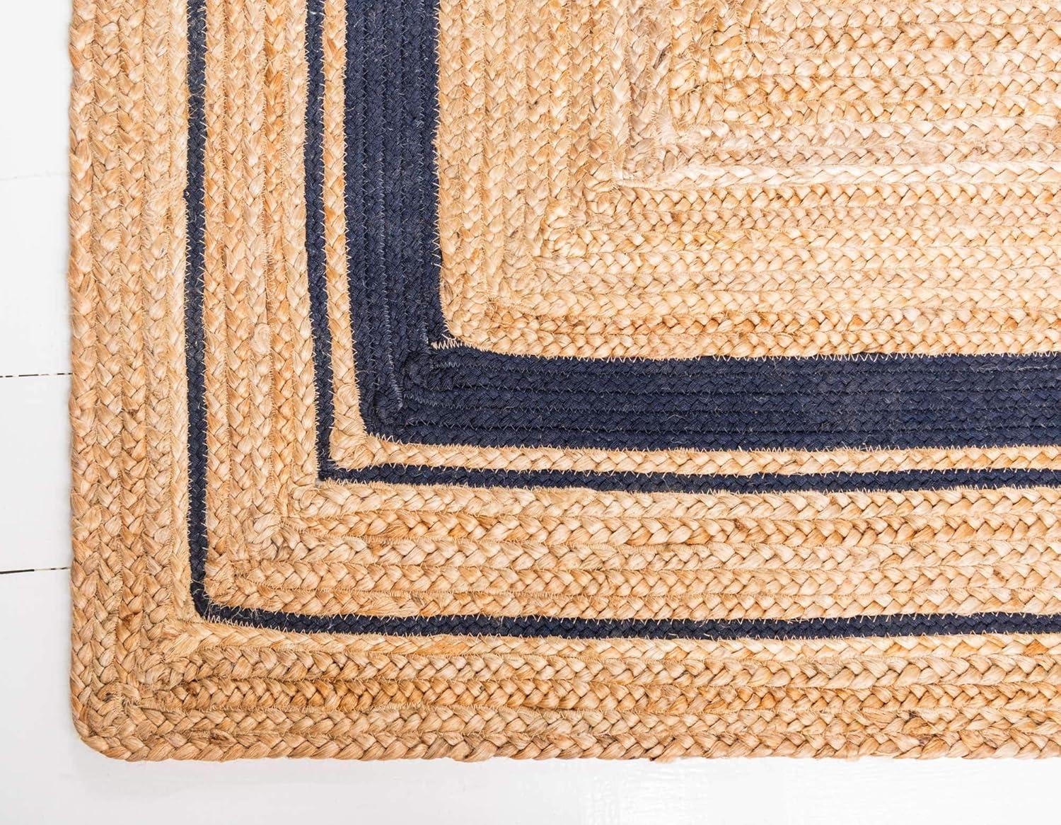 Unique Loom 8' 0 x 10' 0 Gujarat Braided Jute Rectangle Area Rug