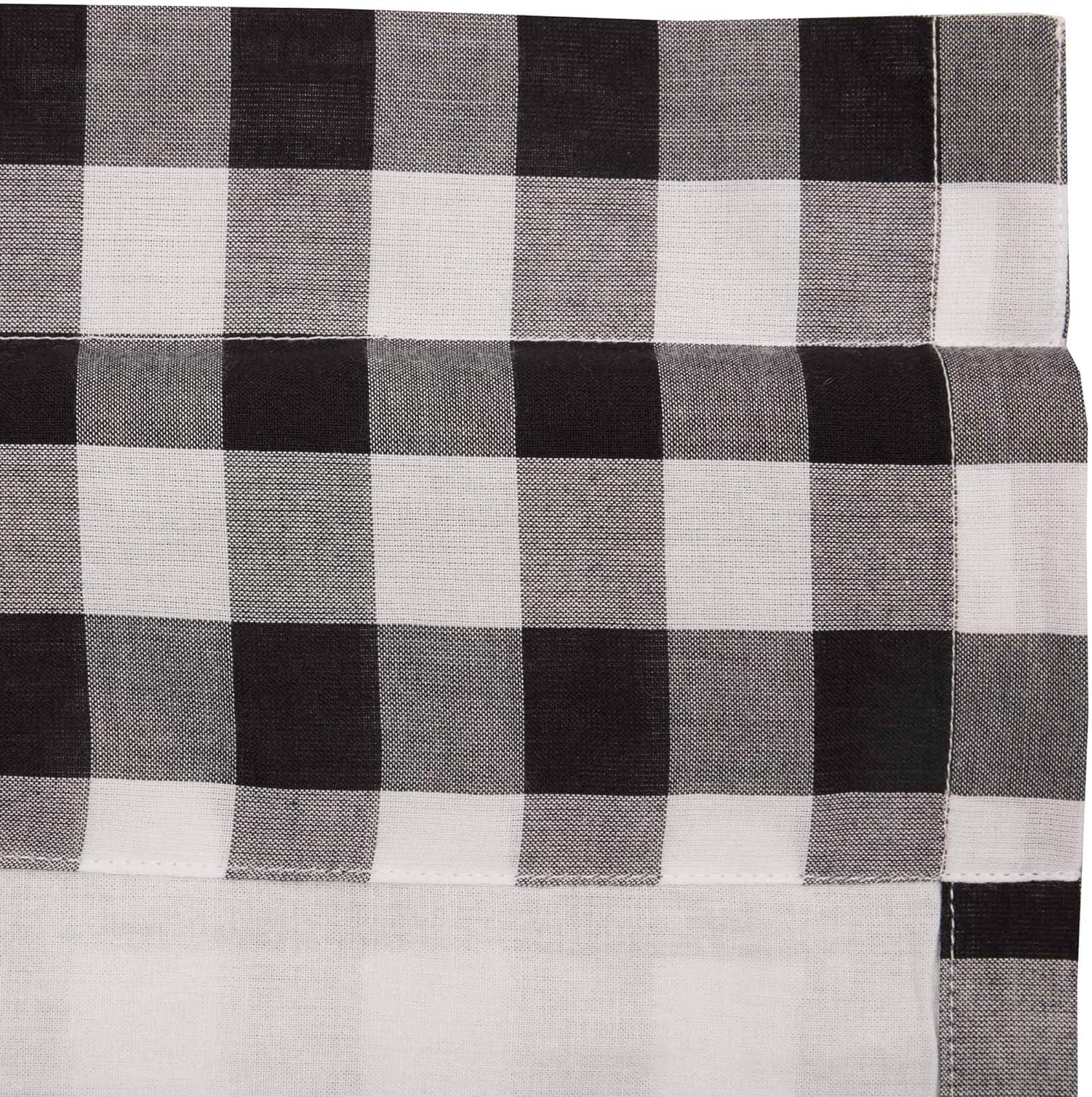 Annie Buffalo Black Check Prairie Short Panel Set of 2 63x36x18