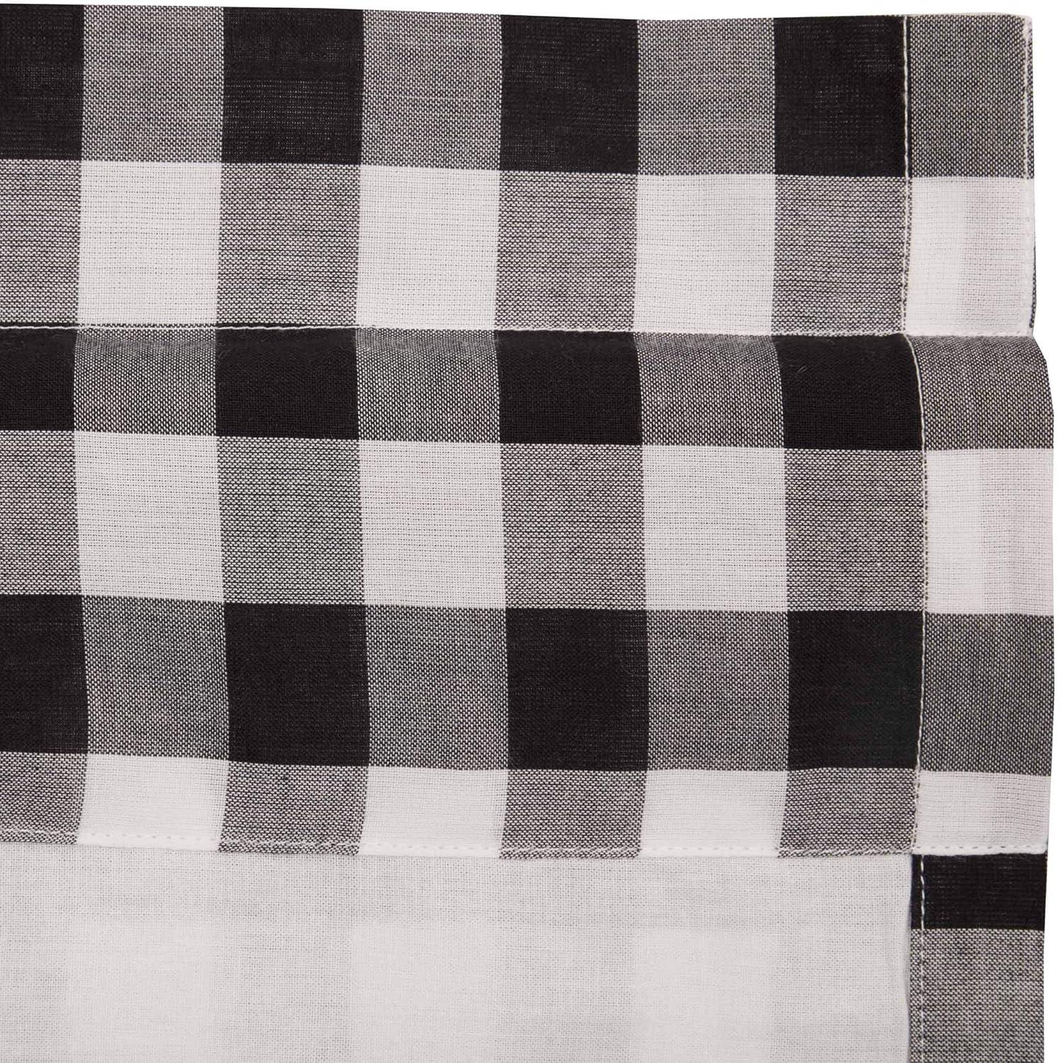 VHC Brands Annie Buffalo Check Plaid Cotton Tailored Window Valance