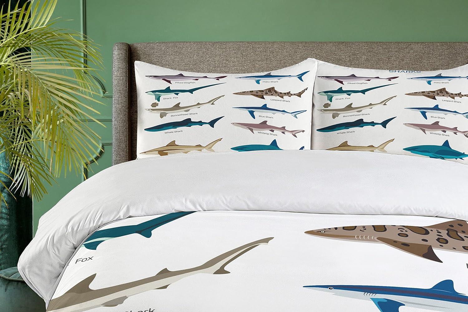 Sea Animal Coastal Duvet Cover Set