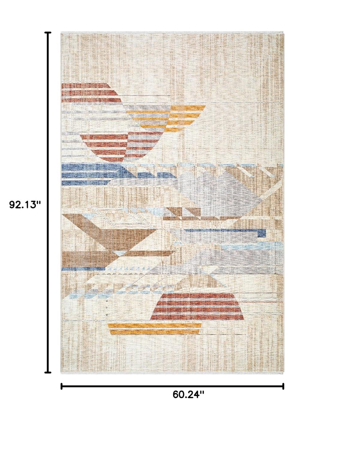 Frank Lloyd Wright Foundation x Livabliss Usonia Abstract Indoor Rug